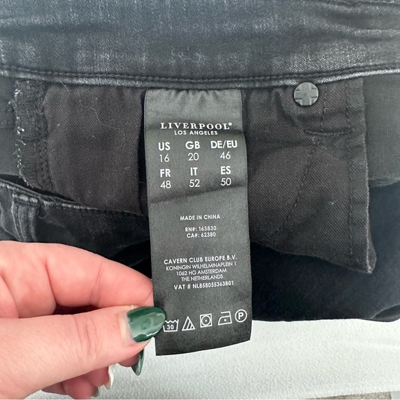 Liverpool Los Angeles Black Ankle Skinny Jeans - Picture 4 of 5